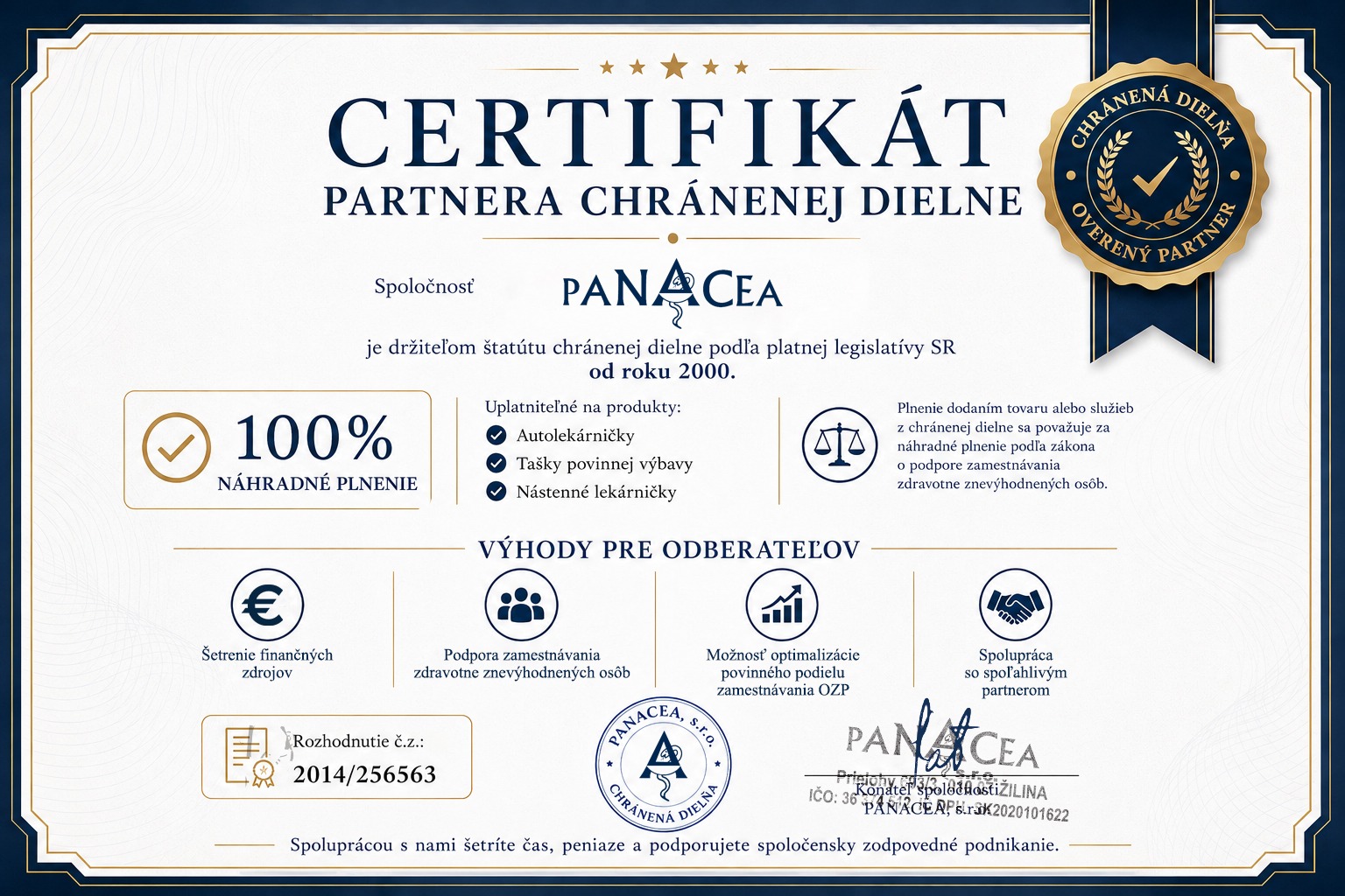 Certifikovaný partner chránenej dielne: Výhoda pre firmy aj spoločenská zodpovednosť